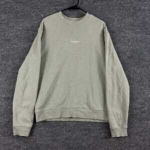 Axel Arigato Pullover Men Large Green Focus Sweatshirt Crewneck Logo Minimalist